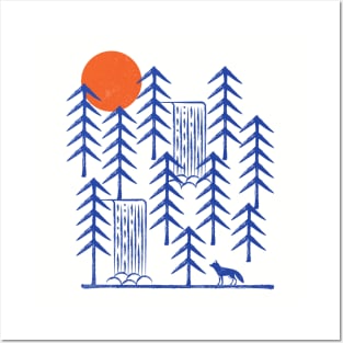 Wild Fox in the Woods Posters and Art